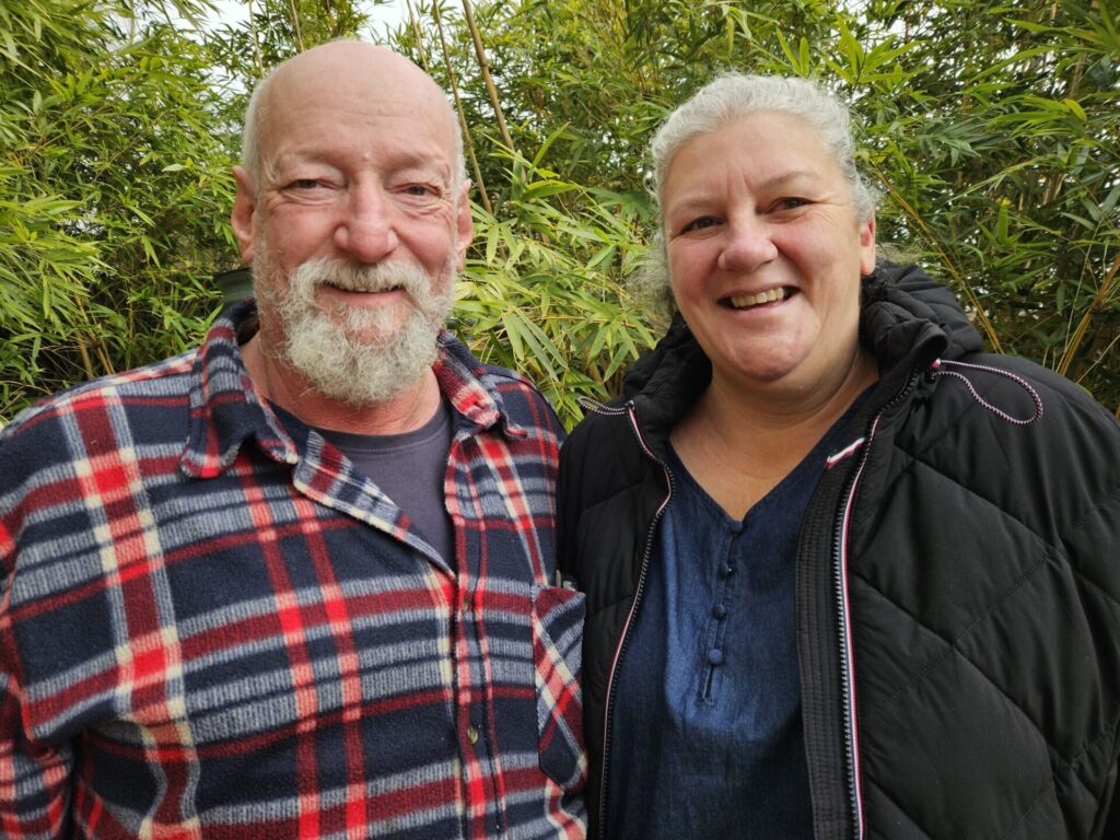 Volunteers Neville and Linda